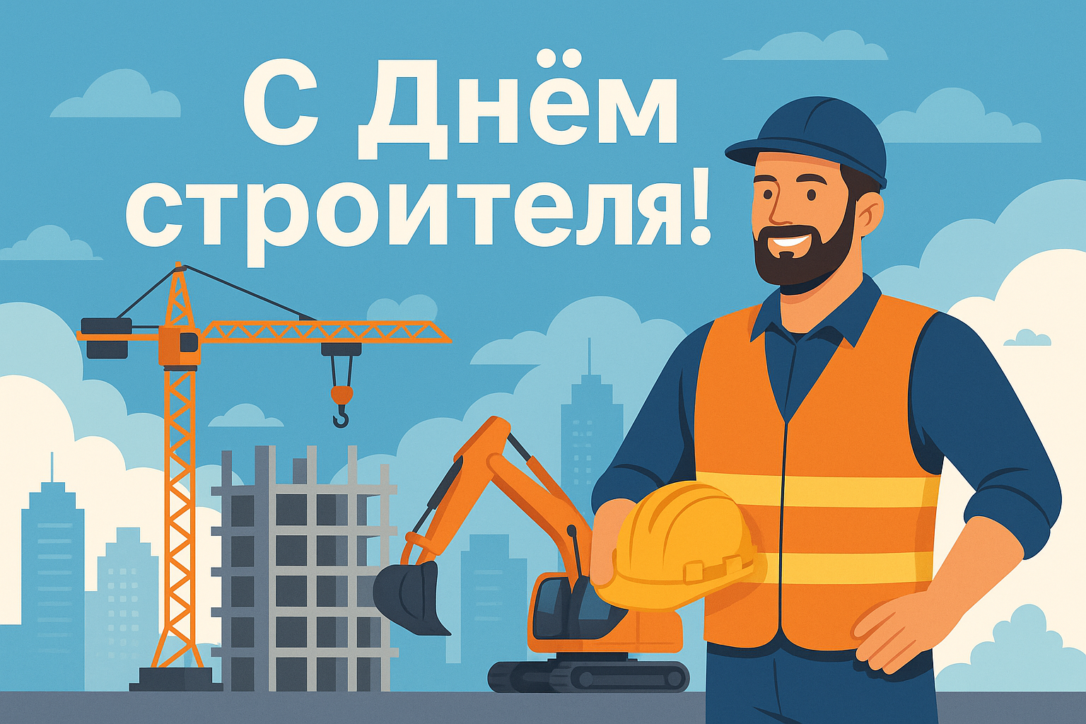 С Днём Строителя!
